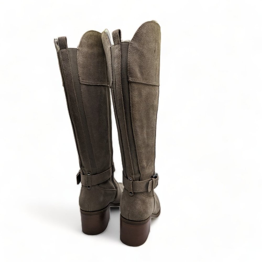 Marc Fisher Womens Calf Suede Tall Shaft $191 Gray Size 7.5 Wide - Picture 13 of 14